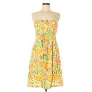 Lilly Pulitzer Wyatt A-Line Strapless Dress Size 8